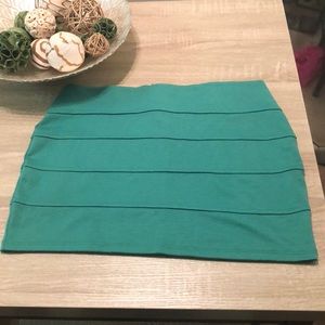 Green Mini Skirt